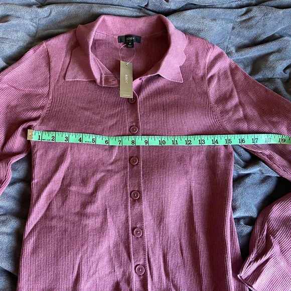 JCREW Ribbed button-front silk-blend dress - Picture 2 of 5